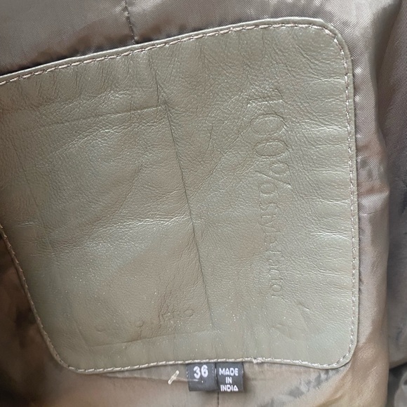 Cigno Nero distressed leather gray jacket - Picture 6 of 9